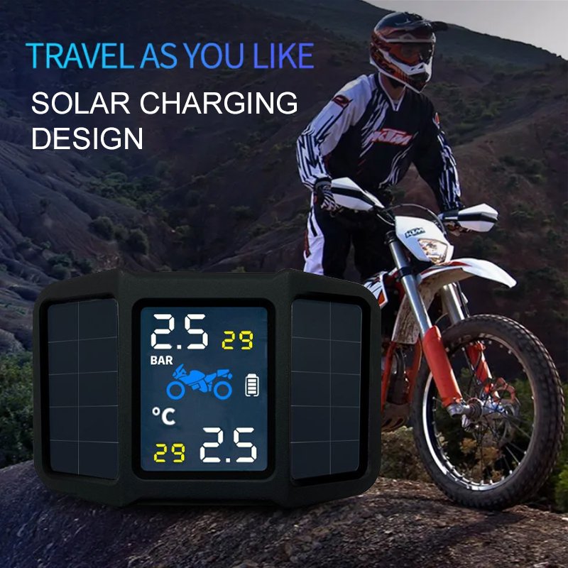High Quality Motorcycle Tyre Pressure Monitoring System Motorbike Digital External Internal Motor Sensors TPMS