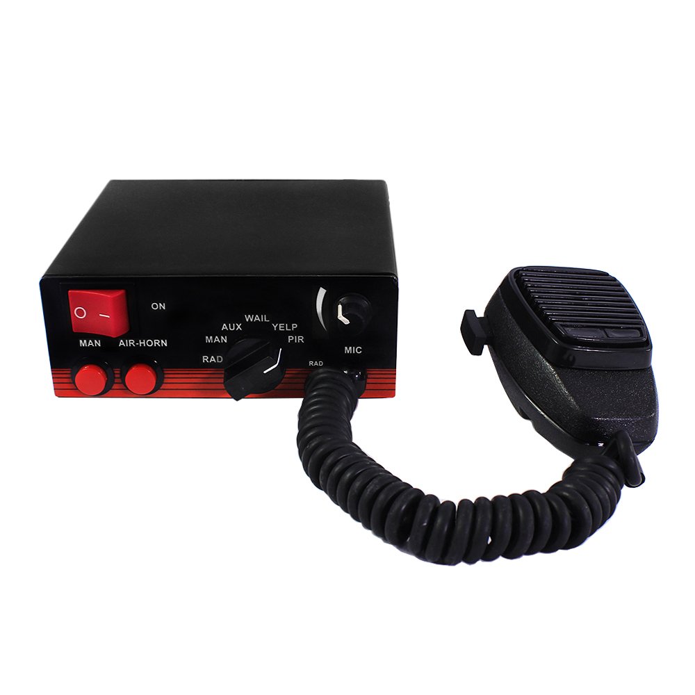 Haibang Alarm Siren with Microphone Fire Ambulance Siren Amplifier