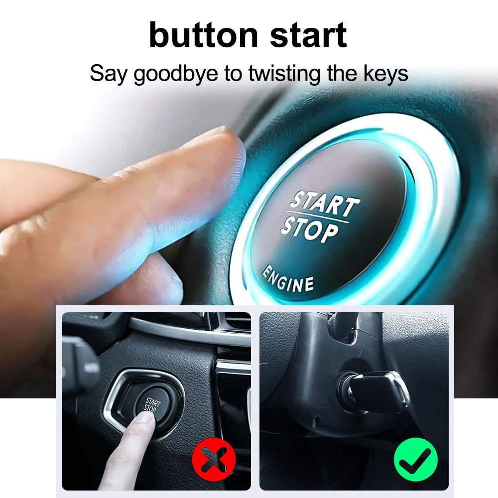 Fits Benz Car One-click Start Modification Mobile Phone Control Car Keyless Entry Remote Control One-way Anti-theft Device