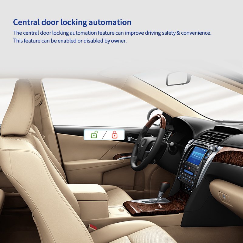 EASYGUARD EC002-T3 RFID PKE Car Alarm System Passive Keyless Entry Touch Password Entry & Remote Engine Start