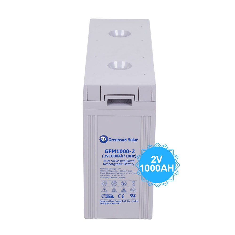 China Supplier 2Volt Lead Acid Agm 1000ah 800ah 500ah 400ah Solar Gel Battery 1200ah for Storage