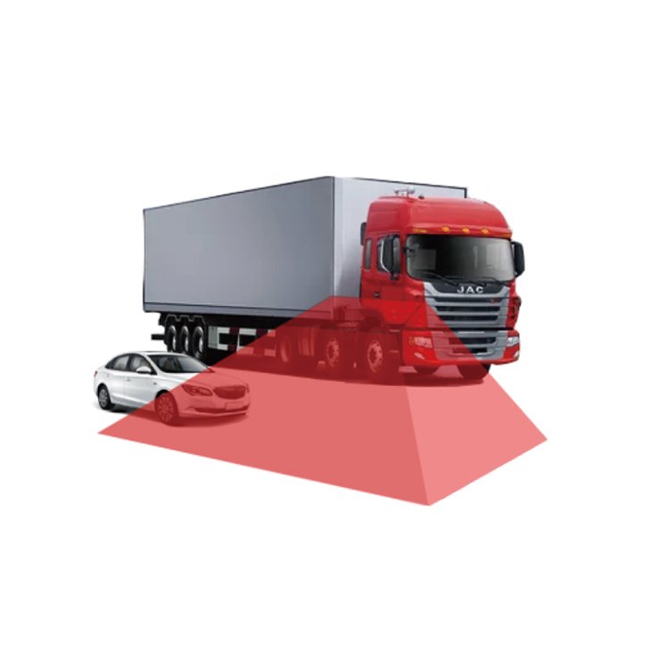 Tank Truck Turning Alarm Bell Human Voice Flashing Light Module 24 Volt 77GHz Mmwave Human Proximity Warning System for Truck