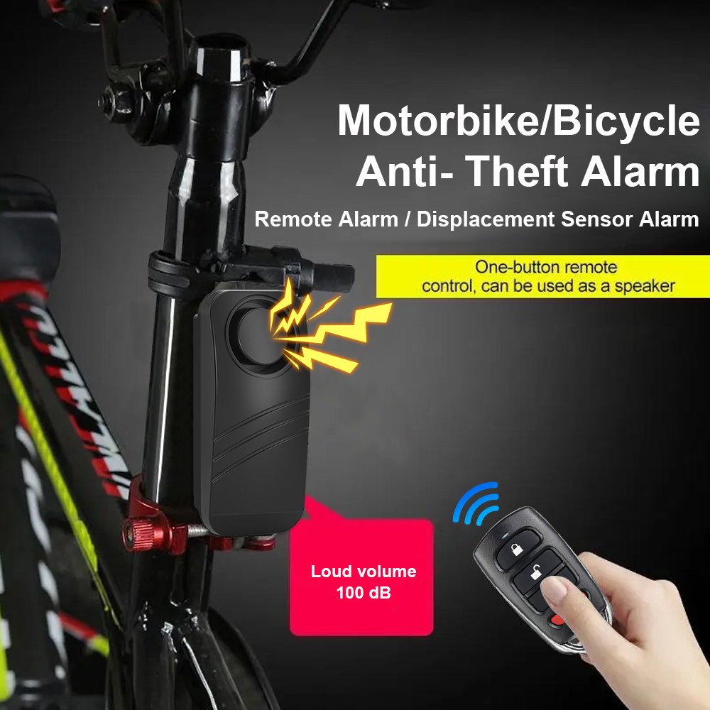 Wireless Motorcycle Alarm Remote Control Waterproof Bike Alarm Moto Anti-theft Bike Alarm for Motorcycle Keep Bike Safe Secure