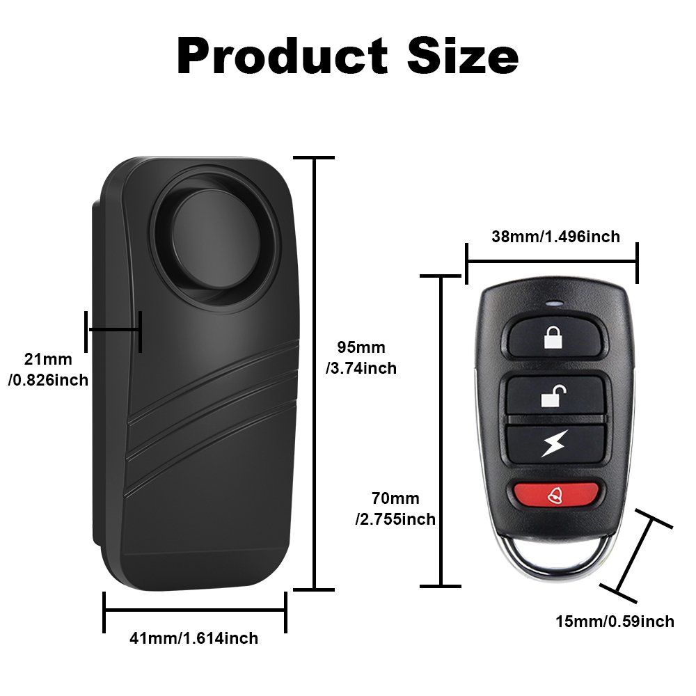 Wireless Motorcycle Alarm Remote Control Waterproof Bike Alarm Moto Anti-theft Bike Alarm for Motorcycle Keep Bike Safe Secure