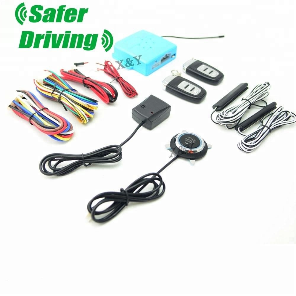 One-button Start Anti-theft Device DC 12V Keyless Entry Universal Remote Control for Car Parking System Support 1 Years FCC 1.5