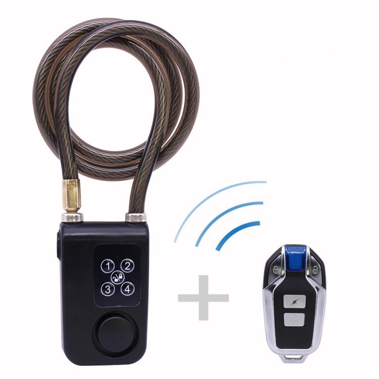 Intelligent Alarm Remote Anti-theft System Locking Vibration Alarm Motorcycle Bicycle Battery Bike Bicycle Lock