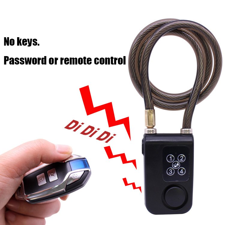 Intelligent Alarm Remote Anti-theft System Locking Vibration Alarm Motorcycle Bicycle Battery Bike Bicycle Lock