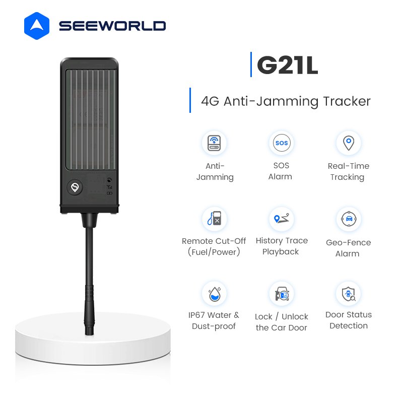 Anti-Theft Fleet Security GPS Tracker Anti-Jamming with External Buzzer/Horn Alarm Track View on Android App