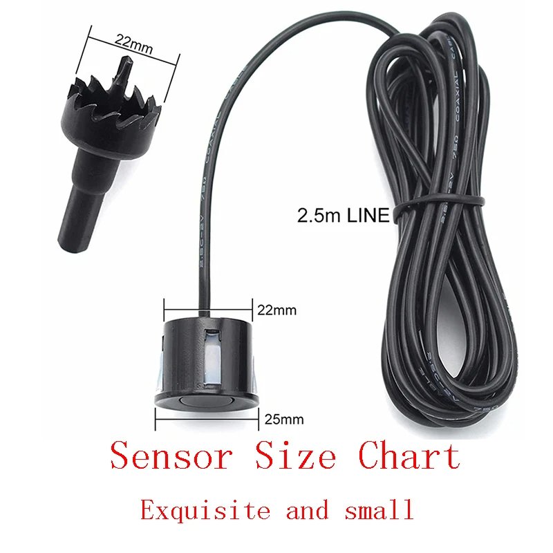 Car Parkting Multiple Radar Parking Sensor System With 8 Sensors and Buzzer Reverse Backup Parking Radar Detector System for Car