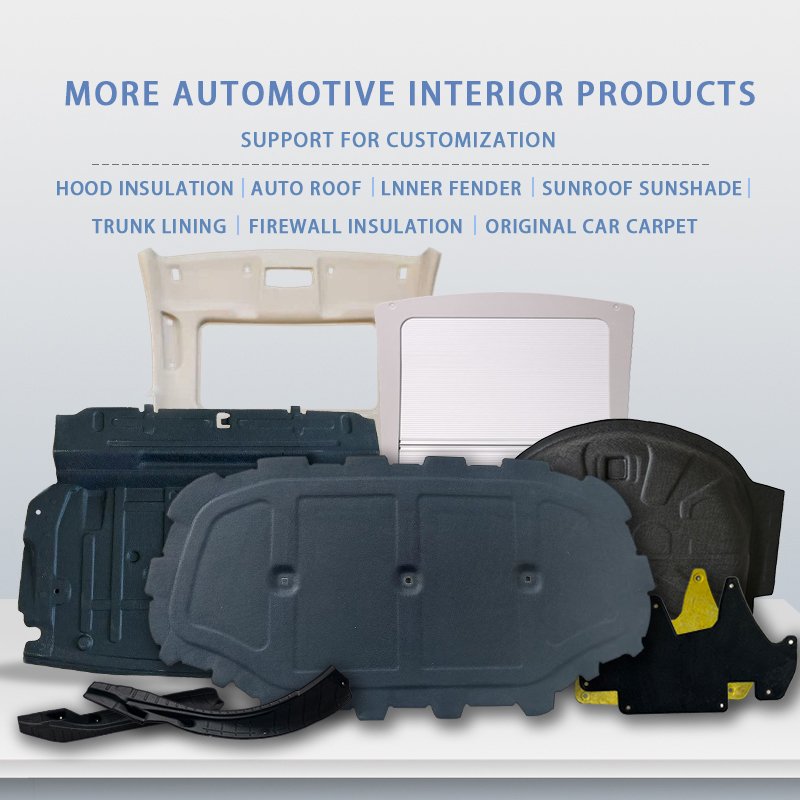 High Quality Products Car Trunk Lining with Sound Insulation and Heat Insulation Pad Suitable for VW Lamando15-21