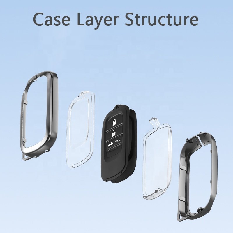 Require High Grade Car Remote Key Metal Protective case for honda Series Car