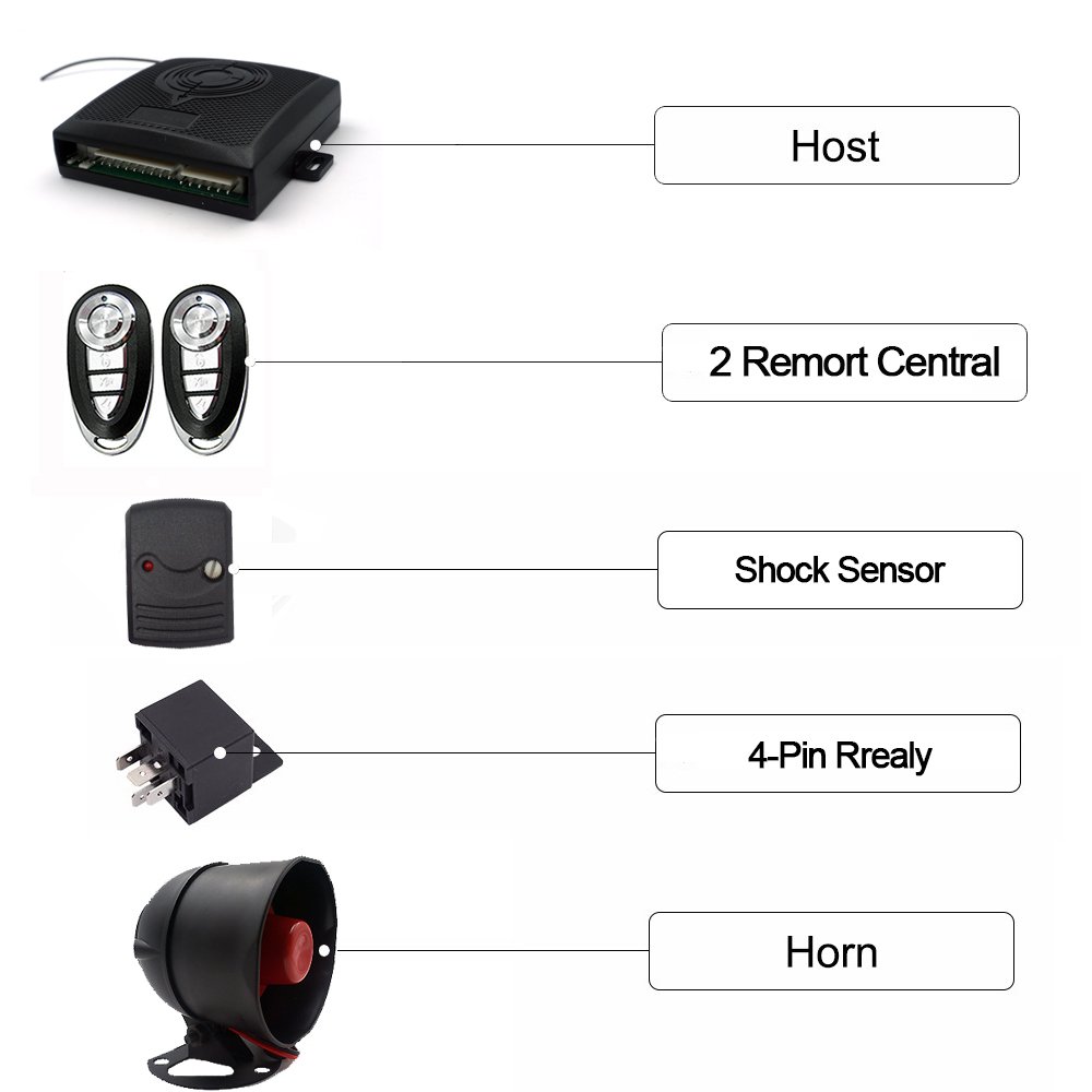 Best Quality Car Accessory Alarm Security System and Car One Way Manual Anti-hijacking Car Alarm System for Dubai Market