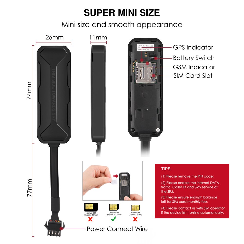 MiCODUS Location Device Cut Off Fule Remote Start Stop Engine Car GPS Tracker GPS Tracking Server Platform GPS Free APP