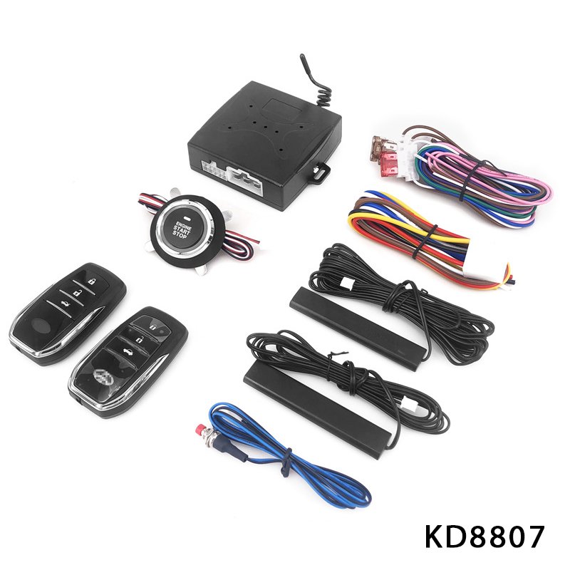 Boton Push Start Stop Engine Pke Passive Keyless Entry Car Push Button Remote Start Stop Engine Smart Pke Alarm System