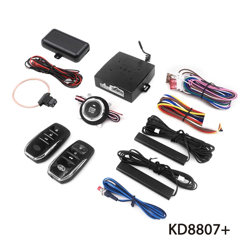 Boton Push Start Stop Engine Pke Passive Keyless Entry Car Push Button Remote Start Stop Engine Smart Pke Alarm System