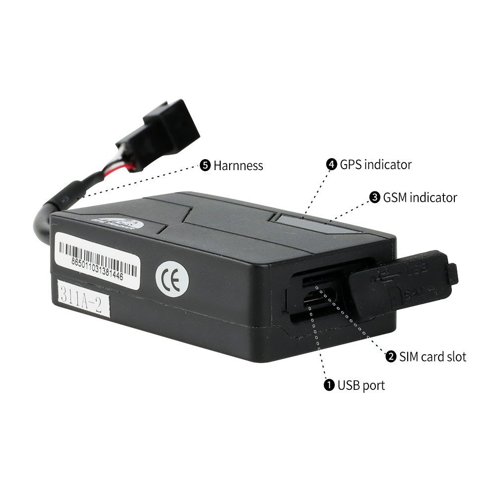 Remote Control 2g Mini Gps Tracker Vehicle Car Overspeed Alarm Tracker Wired Mini GPS Tracking Device