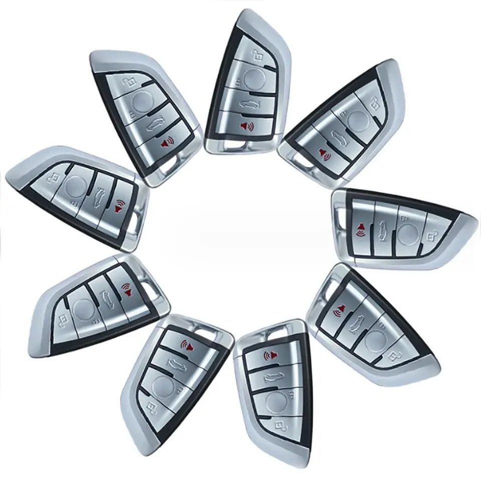 Factory Wholesale 433MHz Wireless Car Key Alarm Remote Control 1527 Learning Code Metal Alarm Car Key Fobs Manufacturer