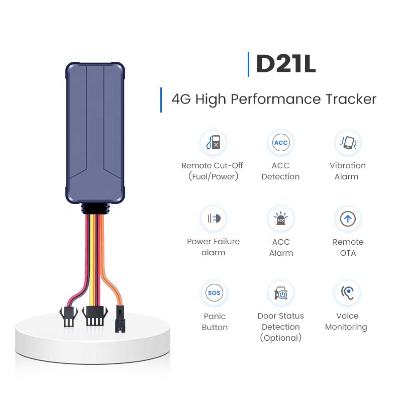Fuel Tank Lte Tracker 4G ACC Ignition Detection Control Engine Antitheft SOS GPS Tracking Device for Cars