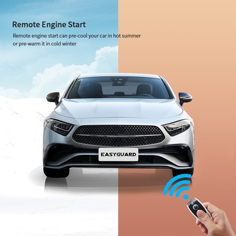 EASYGUARD CAN BUS PKE Remote Starter Fit for 17-20 E Class(gas Engine) W213/ 18-22 CLS GAS X167 Proximity Lock Unlock