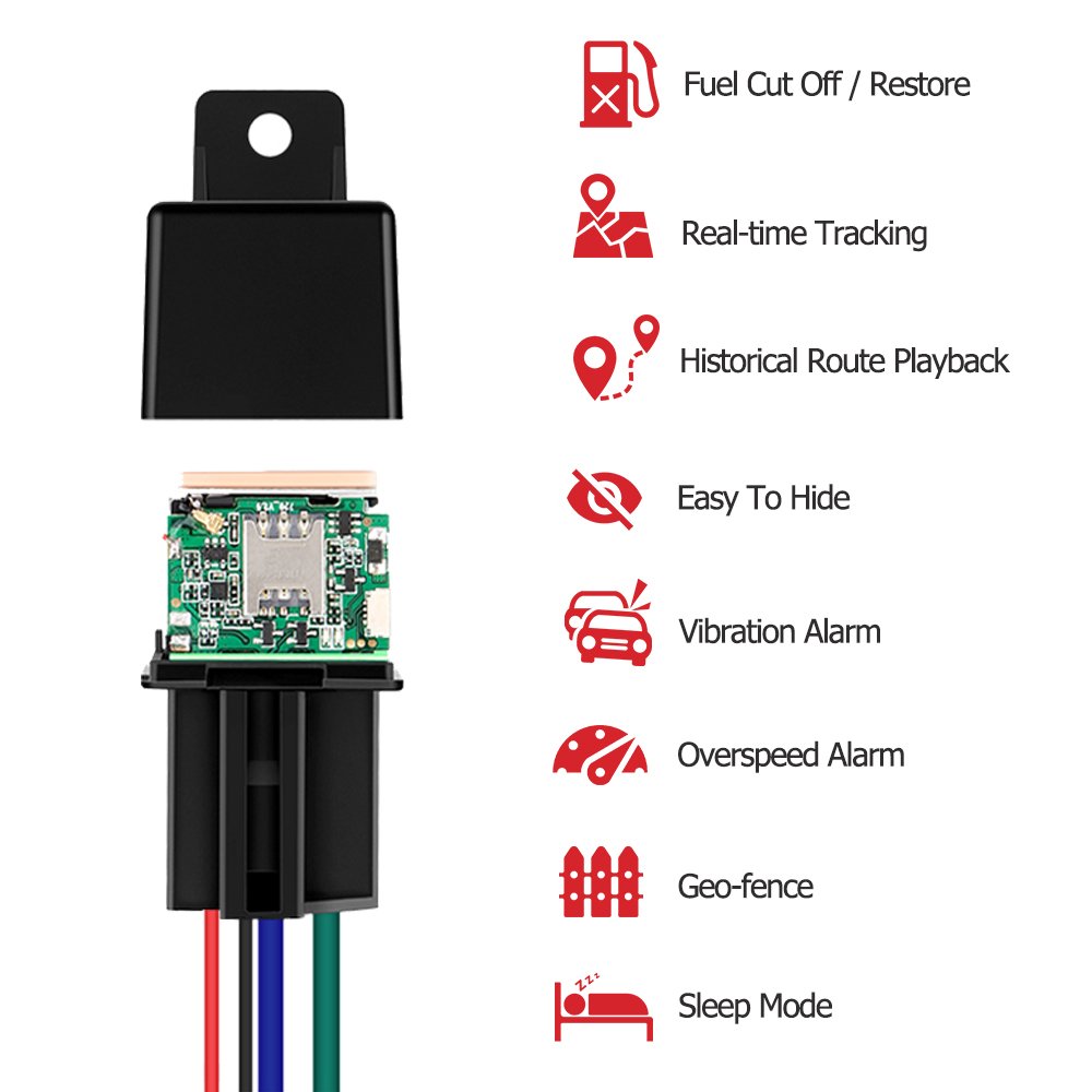 Engine Immobilizer Vehicle Location Track Taxi Truck Fleet Management Tracking Device Mini MiCODUS MV720 Relay Gps Car Tracker
