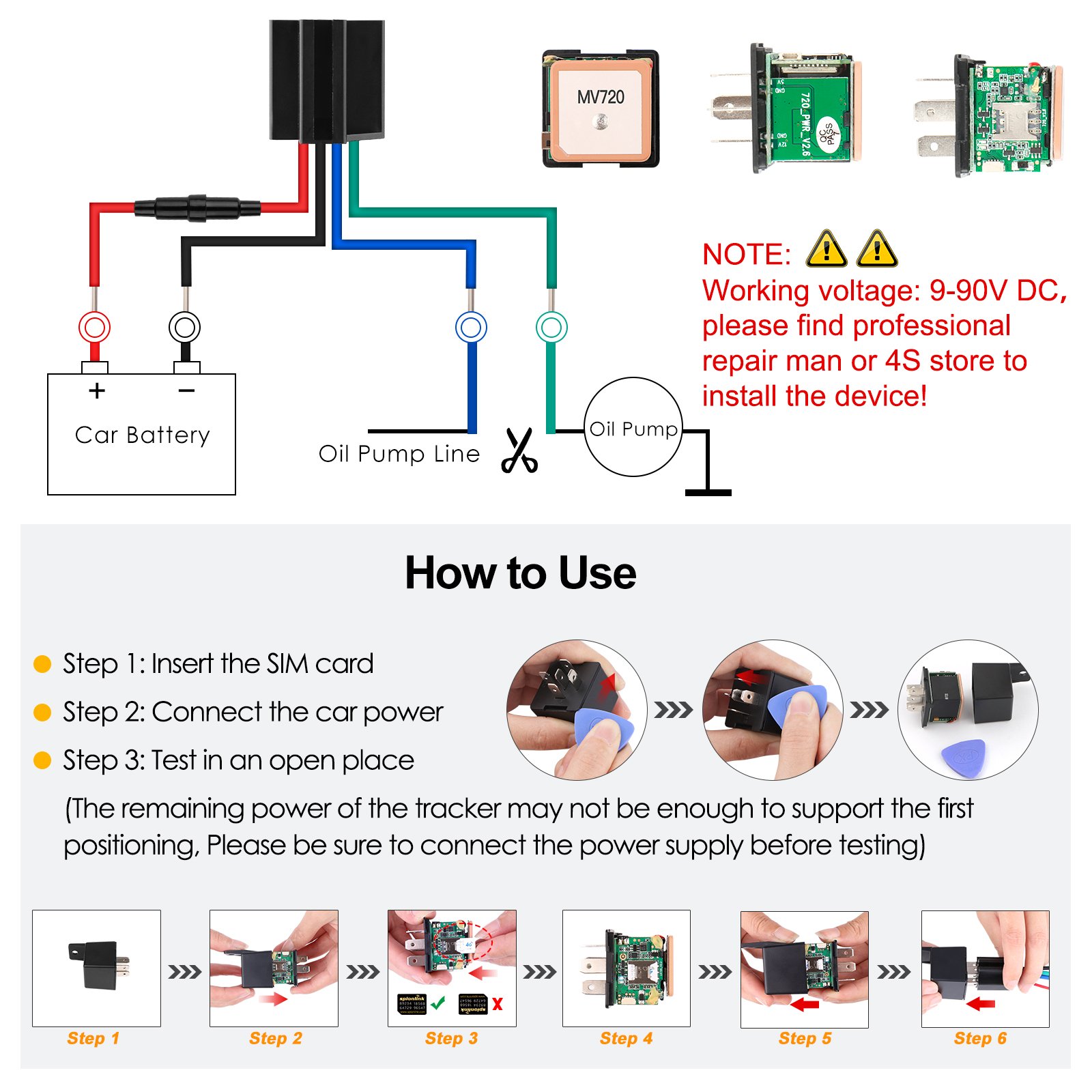 Engine Immobilizer Vehicle Location Track Taxi Truck Fleet Management Tracking Device Mini MiCODUS MV720 Relay Gps Car Tracker