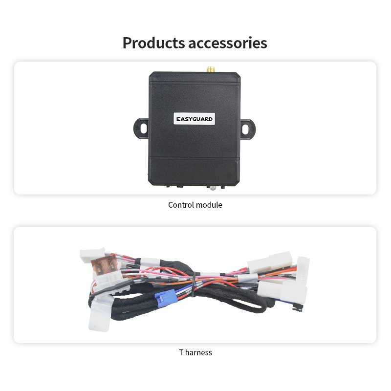 EASYGUARD Plug Play Factory Car Key Remote Starter Fit for Lexus IS250 2014-2018 Gas Engine Cars Auto Transmission Only