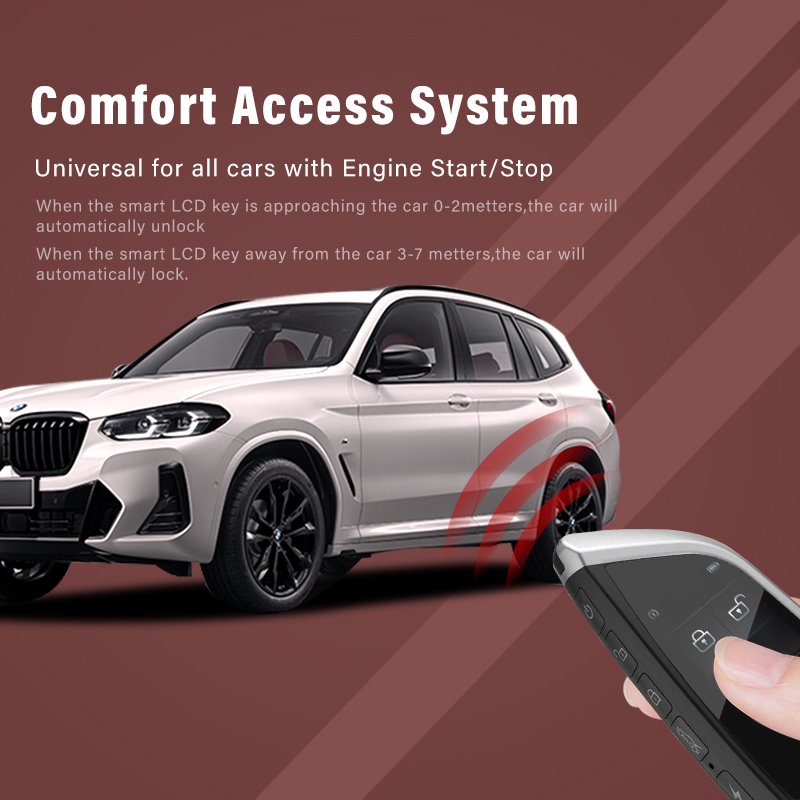 2023 New Car Smart Lcd Key Upgraded Car Universal Smart bmw Remote Control Keyless Lcd Display for All Car