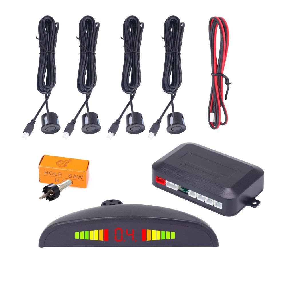 Parking Sensor Auto LED Display Automatic Parking radar with 6 Sensors Reverse Backup Monitor Detector