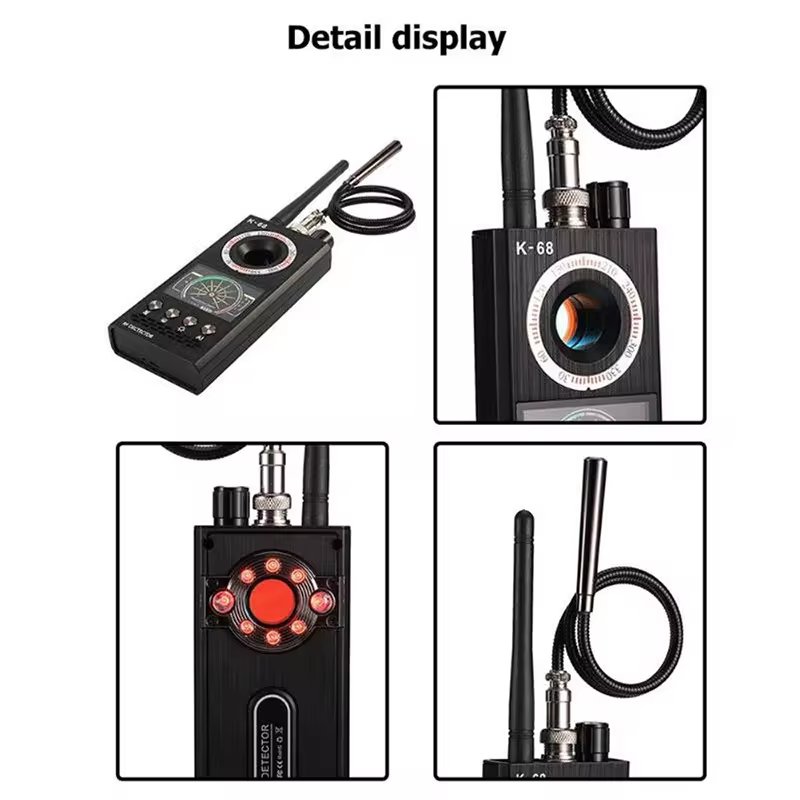 Hot Sale K68 Car Radio GSM Spy Camera Hidden Detector RF Scanner Anti GPS Wireless Finder