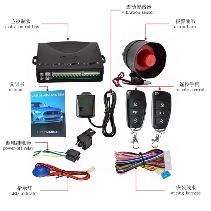 High Quality Keyless Entry Car Auto Alarm Remote Starter One-Way Push Button Engine Start/Stop Drop Shipping