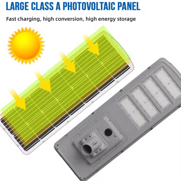 Outdoor Lighting Aluminum IP65 Solar Garden Lamp Outdoor Parking Lot Street Light 300w