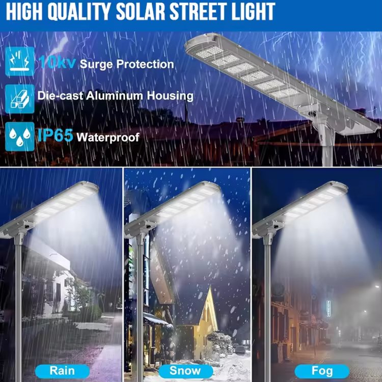 Outdoor Lighting Aluminum IP65 Solar Garden Lamp Outdoor Parking Lot Street Light 300w