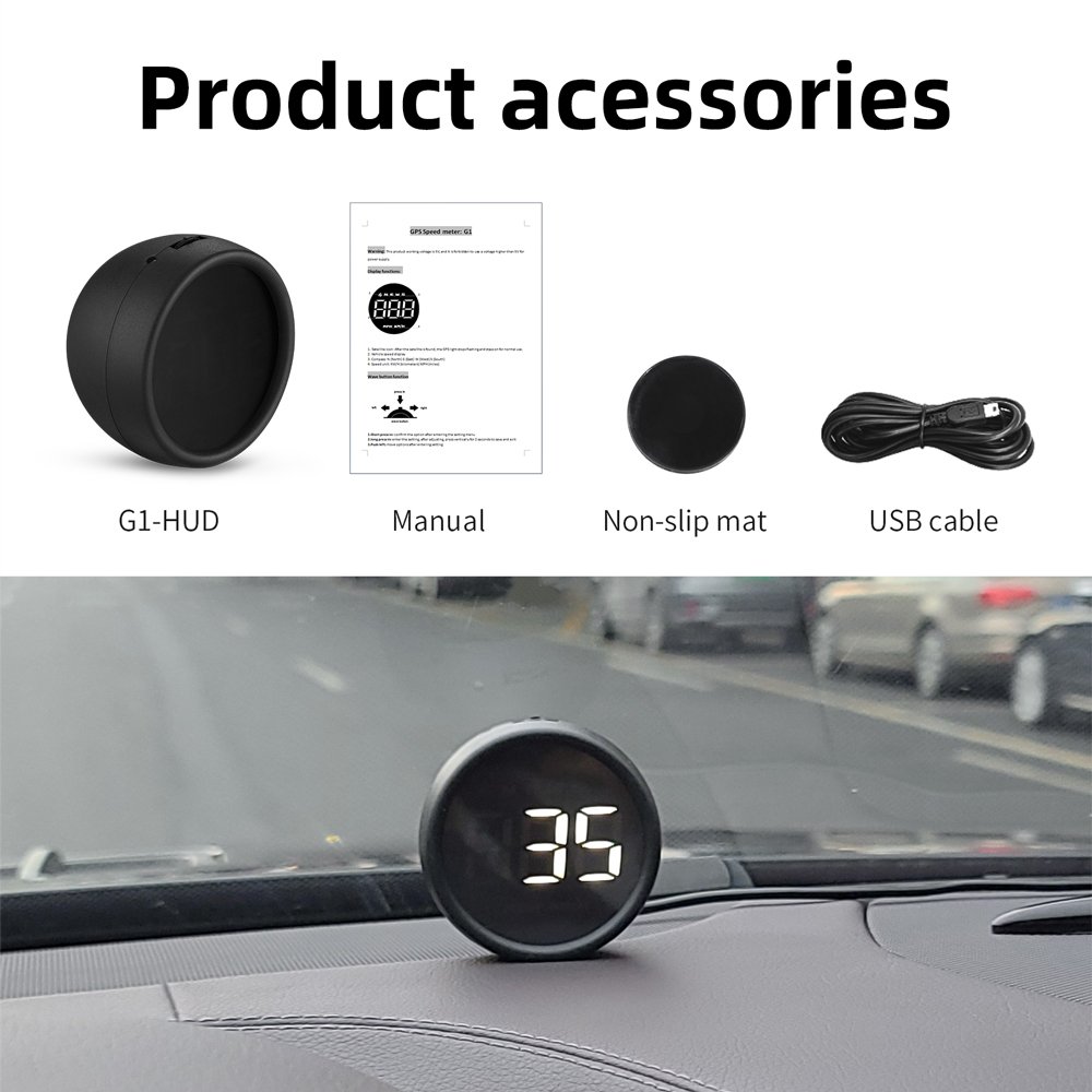 GPS Speed Meter G1 White Car Head up Display Auto Diagnostic Tool Hud Display Car Hud