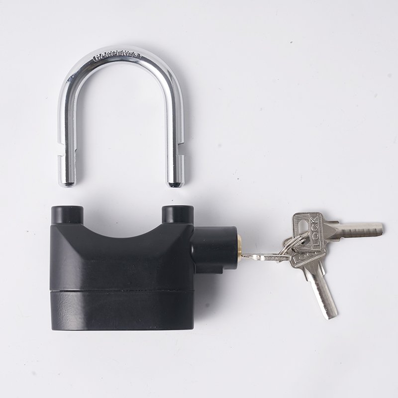 Factory Cheap Safe From Car Motorcycle 70mm110dB Plastic or Aluminum Lock Body Black Alarm Lock