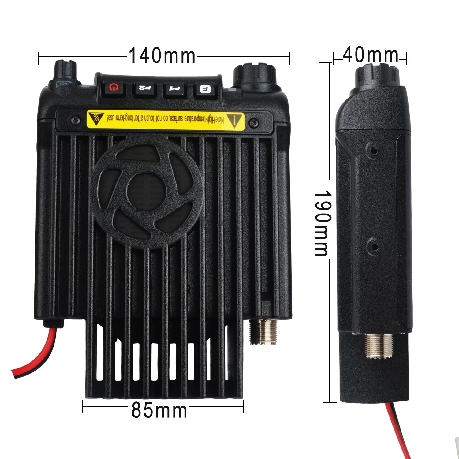 High Quality 60W Walkie Talkie UHF400-490Mhz/VHF136-174/66-88/220-260 MHz 200 Channels Car Mobile Radio Transmitter Tyt TH-9000D