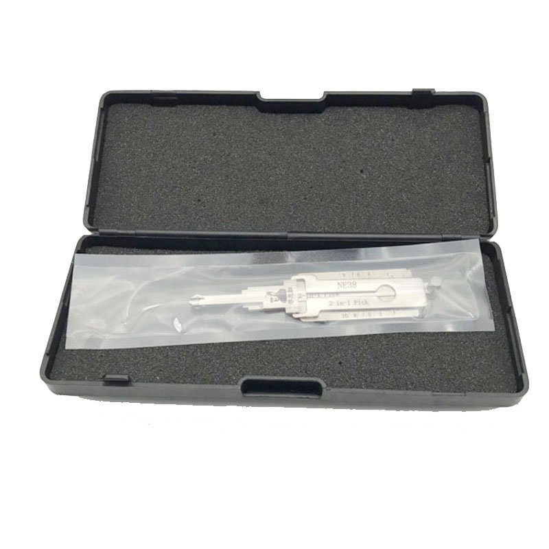 LISHI NE38 2 in 1 Car Door Lock Pick Decoder Unlock Tool