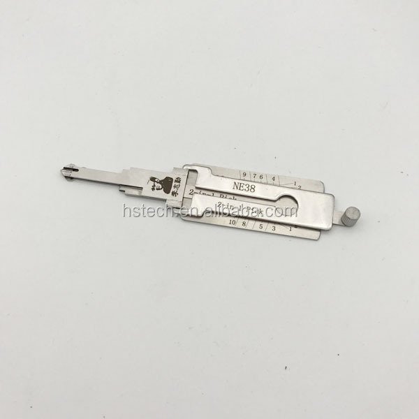 LISHI NE38 2 in 1 Car Door Lock Pick Decoder Unlock Tool