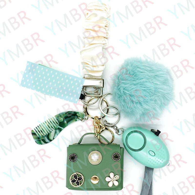 Wholesale Female Emergency Self Defense Safety Alarm Keychain Set Outdoor Survival Mini Personal Alarm Kit for