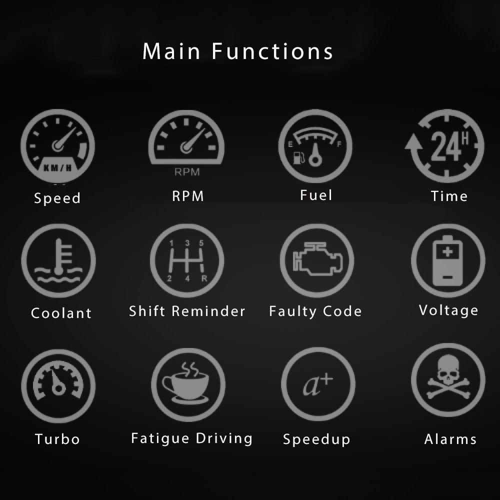 Cheapest V41 Obd2 Hud Car Projector Head up Display Window Projector Shift Reminder Over Speed Alarm Smart HUD