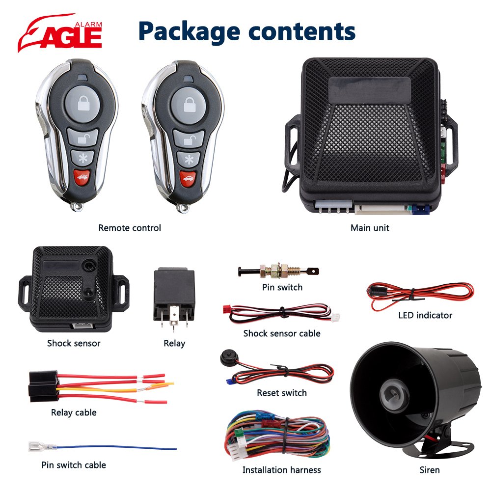 12V Universal Anti-Hijacking Central Locking System One Way Smart Keyless Entry Car Alarm System