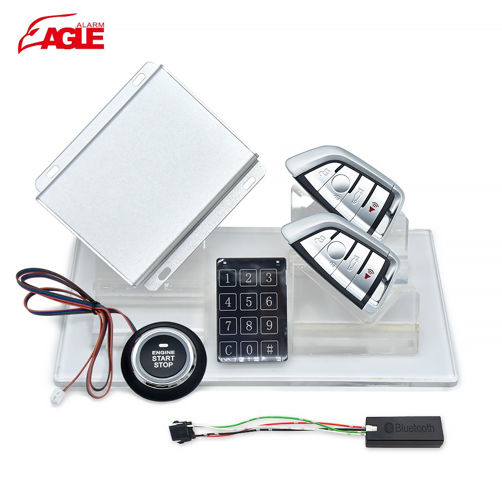 App Control Car Push Button Start Remote Starter Ignition System Pke Keyless Engine Start Stop Car