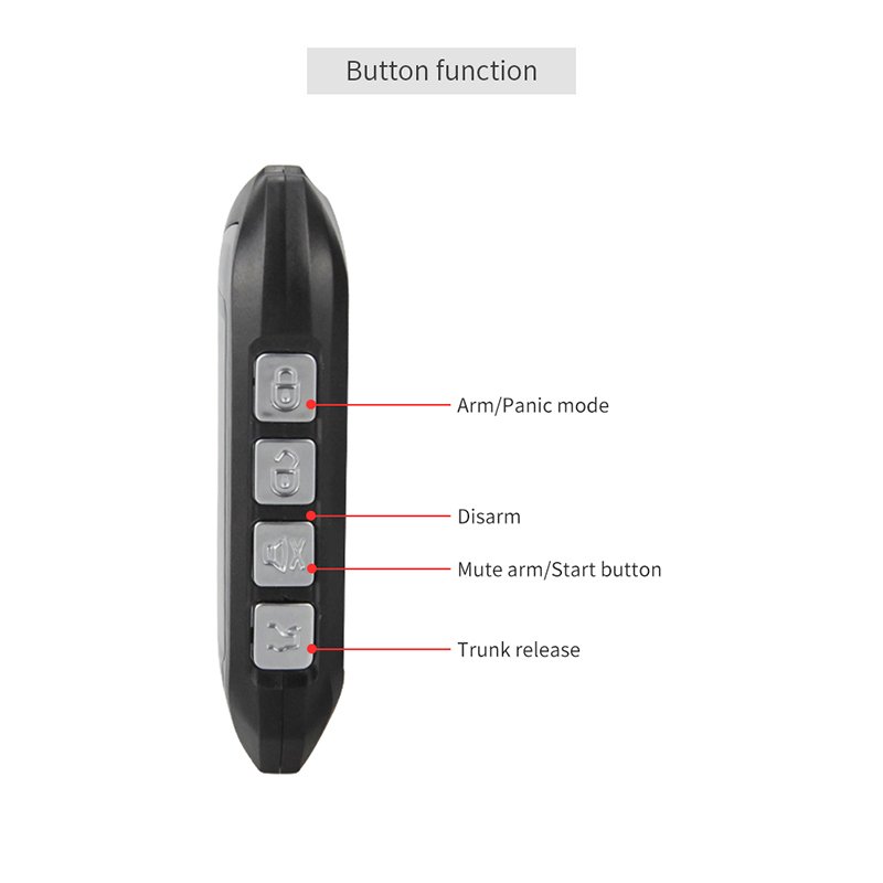 EASYGUARD Lcd Remote Engine Start Timer Engine Start Shock Sensor Warning 2 Way Car Alarm