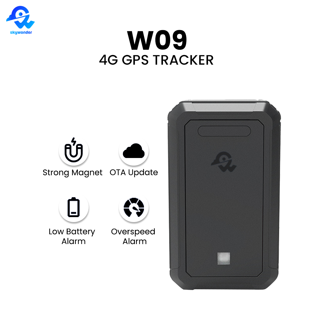 W09 Automotive Long 90days Standby Time Strong Magnetic Vehicle Locator SOS GPS Wifi LBS for GPS Car Bike Motor Tracker