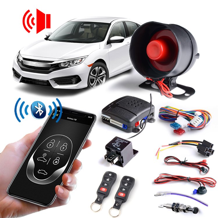 BT Phone APP Remote Control Car Alarm System Remote Engine Start Car Alarm