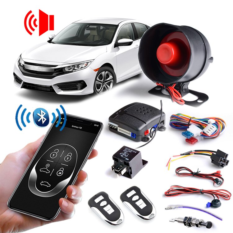 BT Phone APP Remote Control Car Alarm System Remote Engine Start Car Alarm