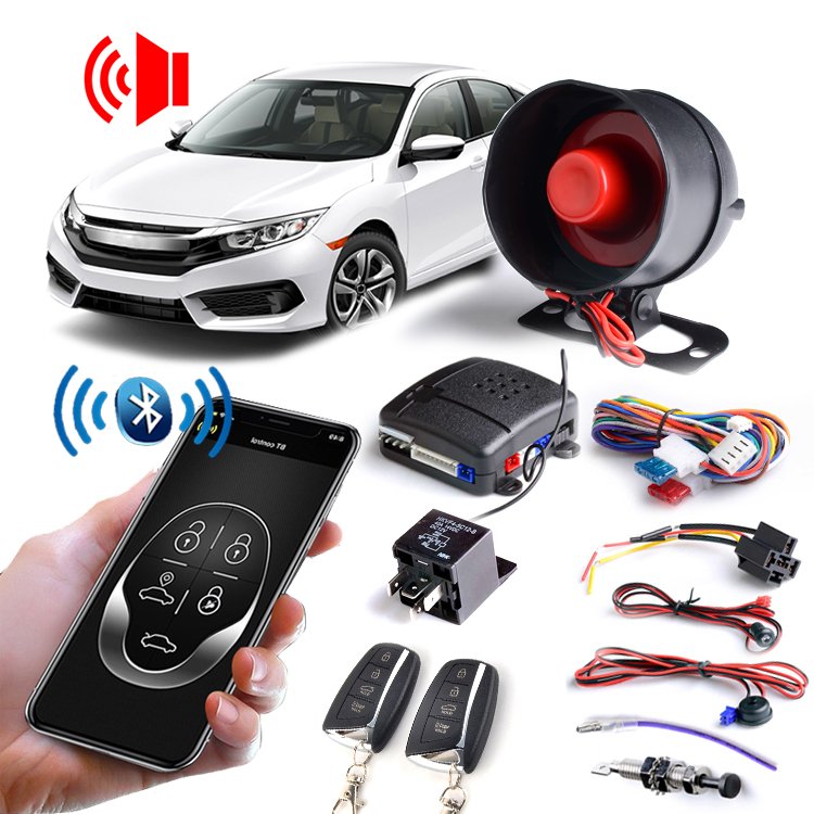 BT Phone APP Remote Control Car Alarm System Remote Engine Start Car Alarm