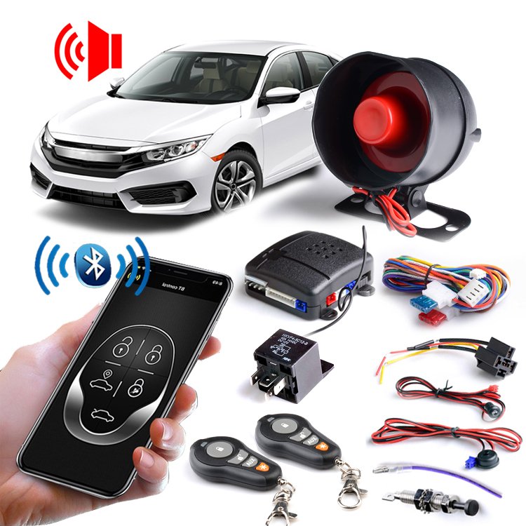 BT Phone APP Remote Control Car Alarm System Remote Engine Start Car Alarm