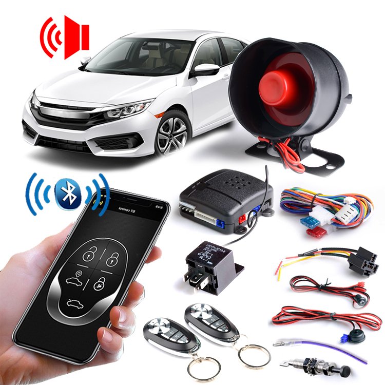BT Phone APP Remote Control Car Alarm System Remote Engine Start Car Alarm