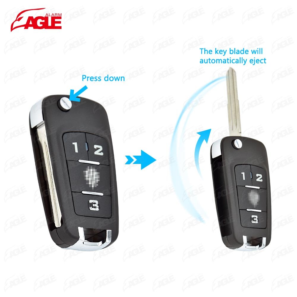2024 Newest Car Remote Smart Key 370Mhz Folding Key for Smart Car for Chevrolet