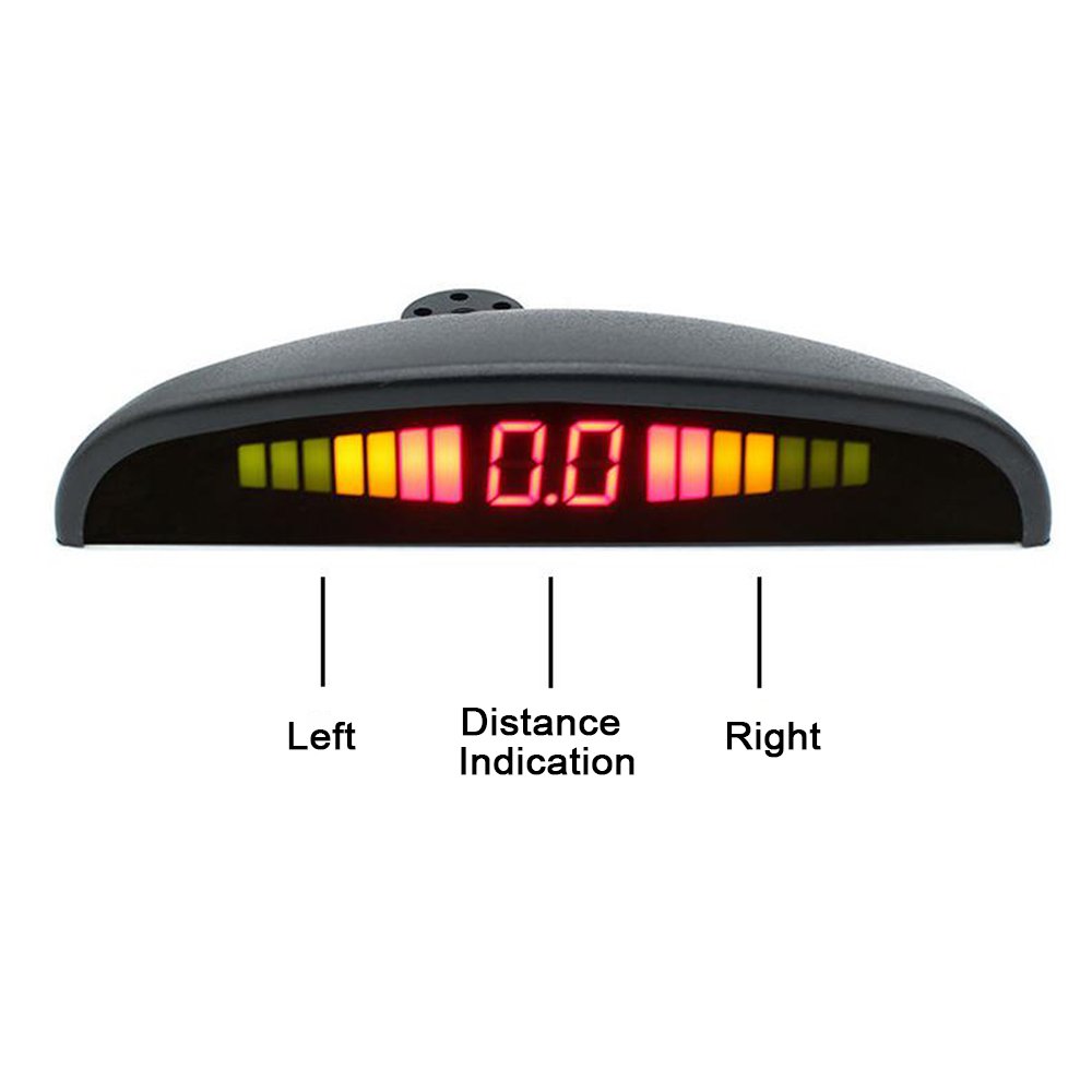 Ultrasonic Radar De Recul Led Alarm Car Rear View Blind Spot Reverse Voiture Truck Parking Sensor System With 4 Probes Device